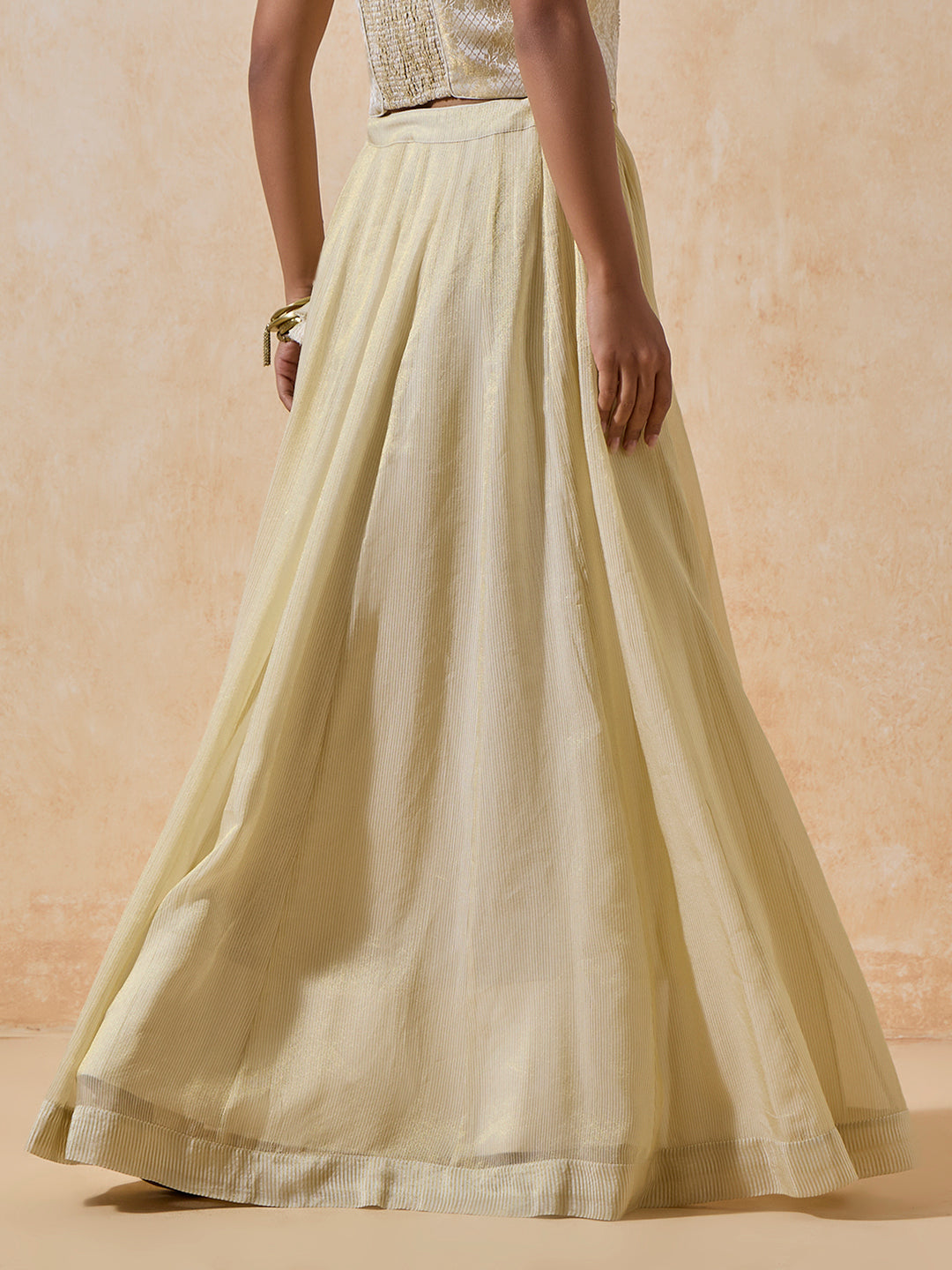 Lehenga Skirt - Light Gold