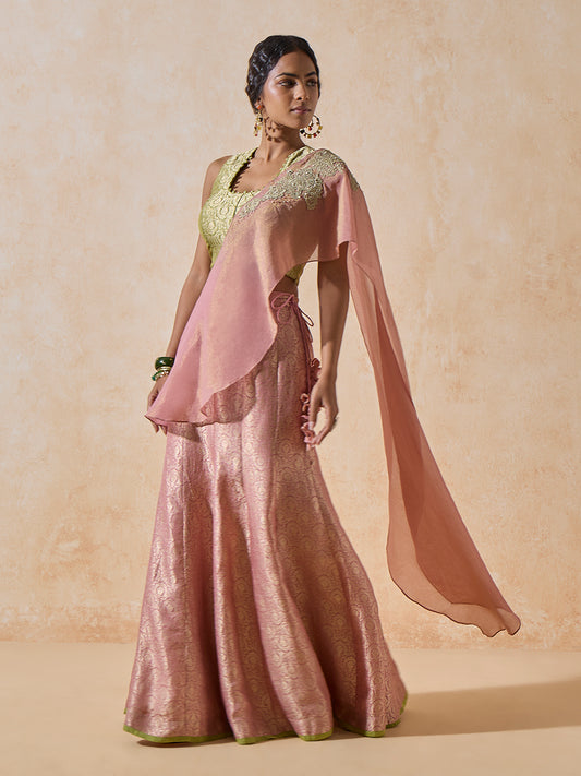 Brocade Blouse - Green