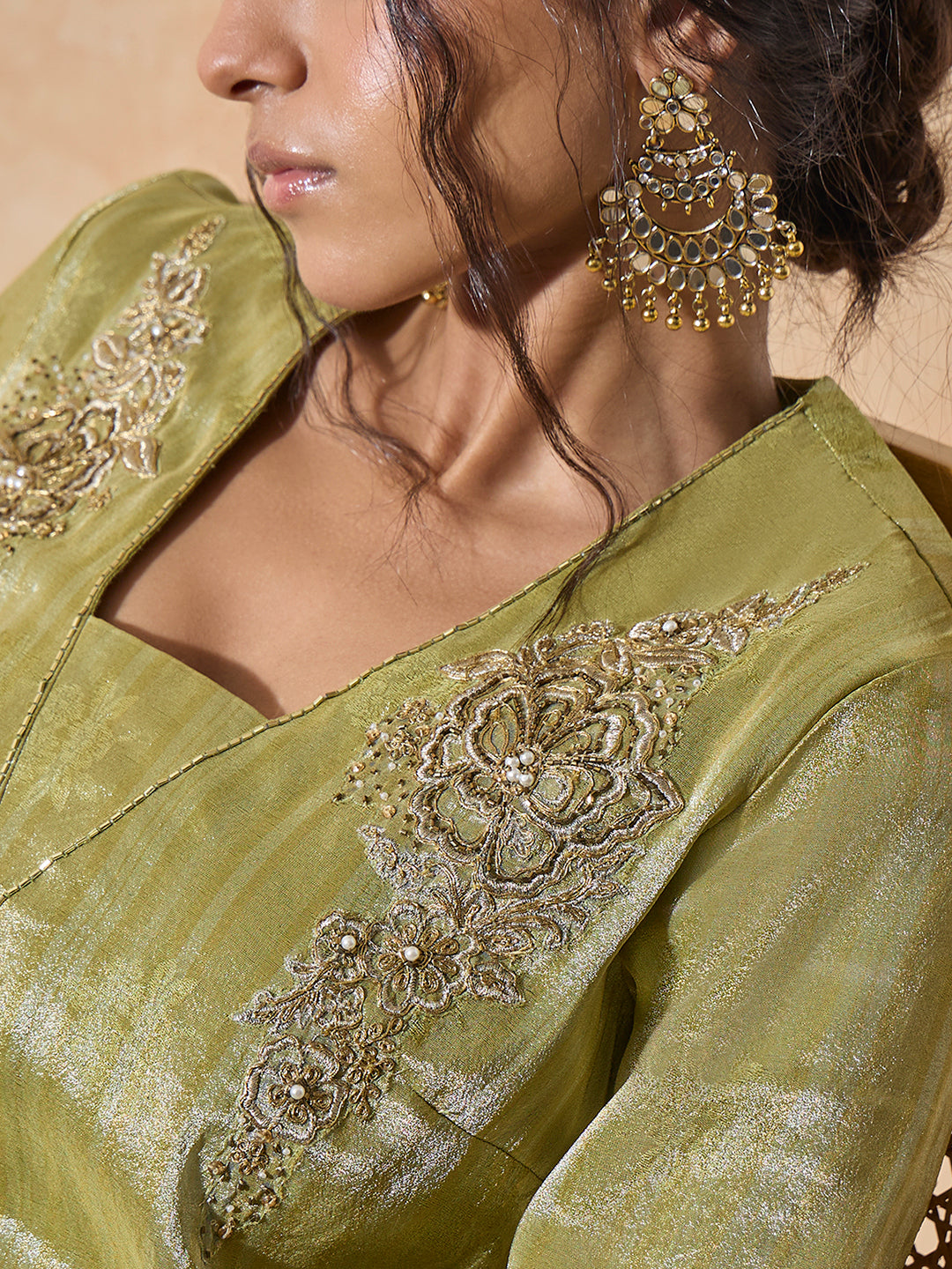 A-Line Kurta - Green