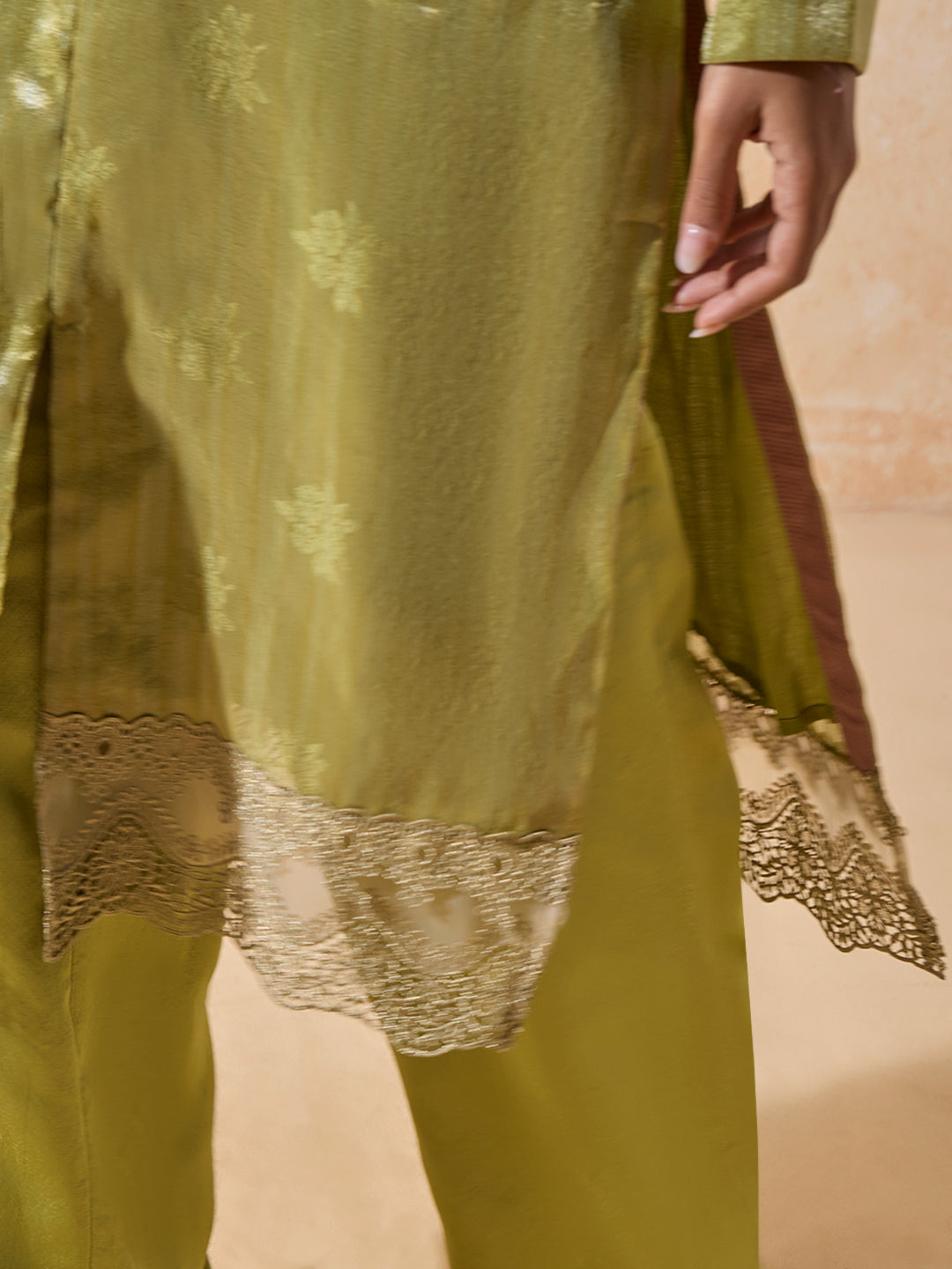 A-Line Kurta - Green
